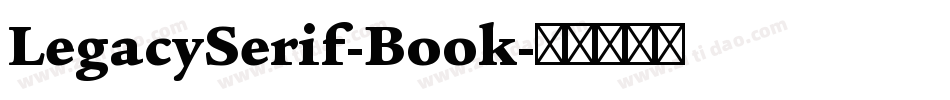 LegacySerif-Book字体转换