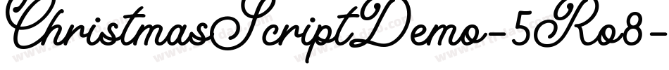 ChristmasScriptDemo-5Ro8字体转换