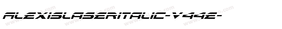 AlexisLaserItalic-v44E字体转换