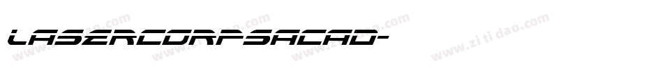 lasercorpsacad字体转换