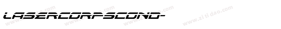 lasercorpscond字体转换