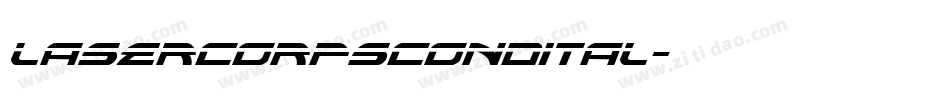 lasercorpscondital字体转换