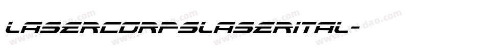 lasercorpslaserital字体转换