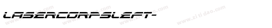 lasercorpsleft字体转换