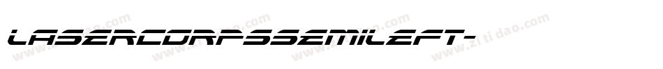 lasercorpssemileft字体转换