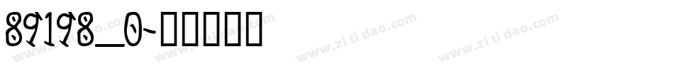 89198_0字体转换