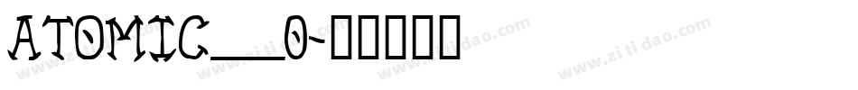 ATOMIC__0字体转换