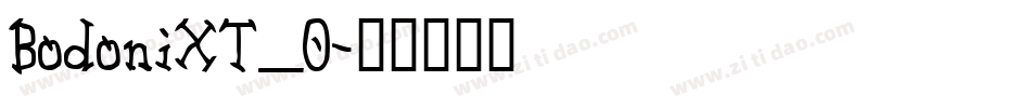 BodoniXT_0字体转换