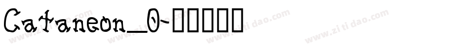 Cataneon_0字体转换