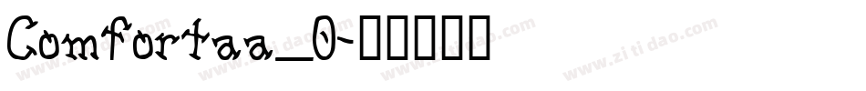 Comfortaa_0字体转换