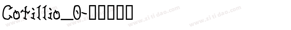 Cotillio_0字体转换