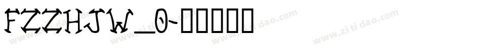 FZZHJW_0字体转换