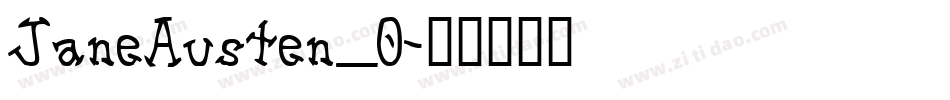 JaneAusten_0字体转换