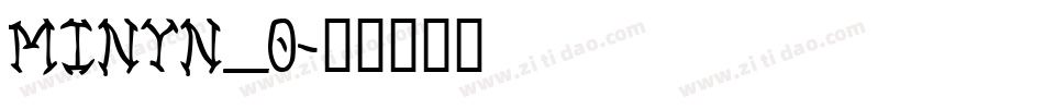 MINYN_0字体转换