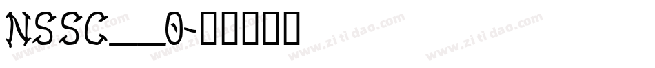 NSSC__0字体转换