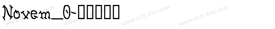Novem_0字体转换