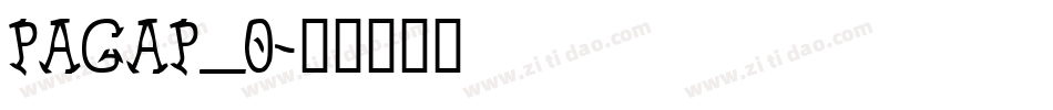 PAGAP_0字体转换