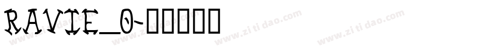RAVIE_0字体转换