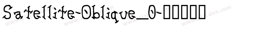 Satellite-Oblique_0字体转换