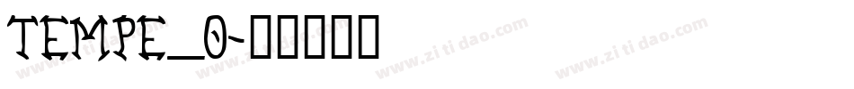TEMPE_0字体转换