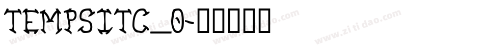 TEMPSITC_0字体转换