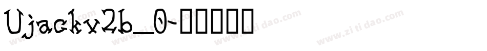 Ujackv2b_0字体转换