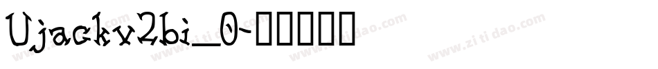 Ujackv2bi_0字体转换