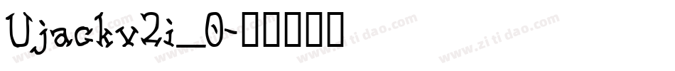 Ujackv2i_0字体转换