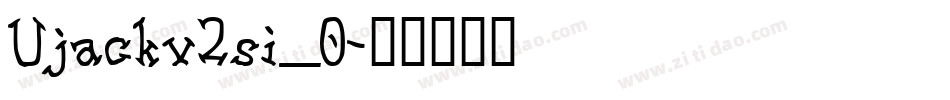 Ujackv2si_0字体转换