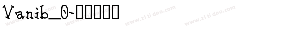Vanib_0字体转换