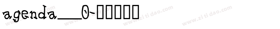 agenda__0字体转换