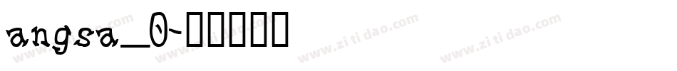 angsa_0字体转换