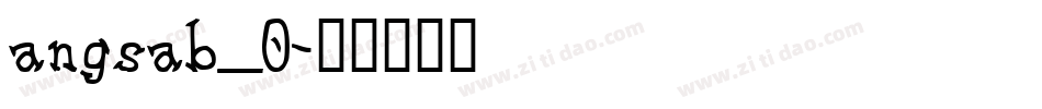 angsab_0字体转换