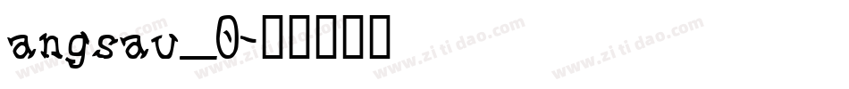 angsau_0字体转换