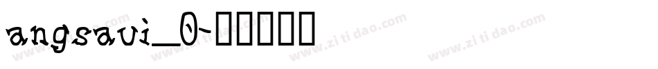 angsaui_0字体转换