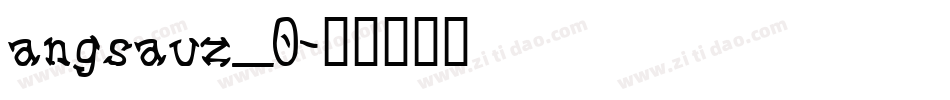 angsauz_0字体转换