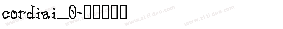 cordiai_0字体转换