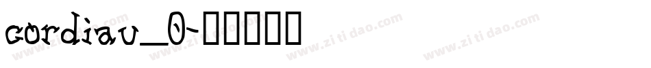 cordiau_0字体转换