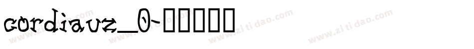 cordiauz_0字体转换