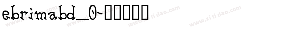 ebrimabd_0字体转换