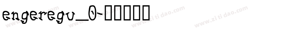 engeregu_0字体转换