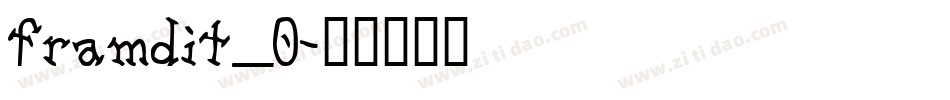 framdit_0字体转换