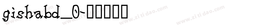 gishabd_0字体转换