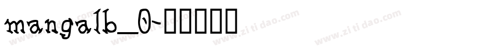 mangalb_0字体转换