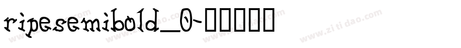 ripesemibold_0字体转换