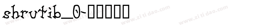 shrutib_0字体转换