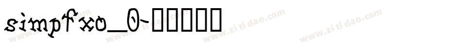simpfxo_0字体转换