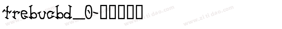 trebucbd_0字体转换