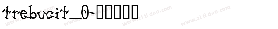 trebucit_0字体转换