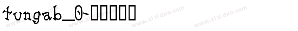 tungab_0字体转换